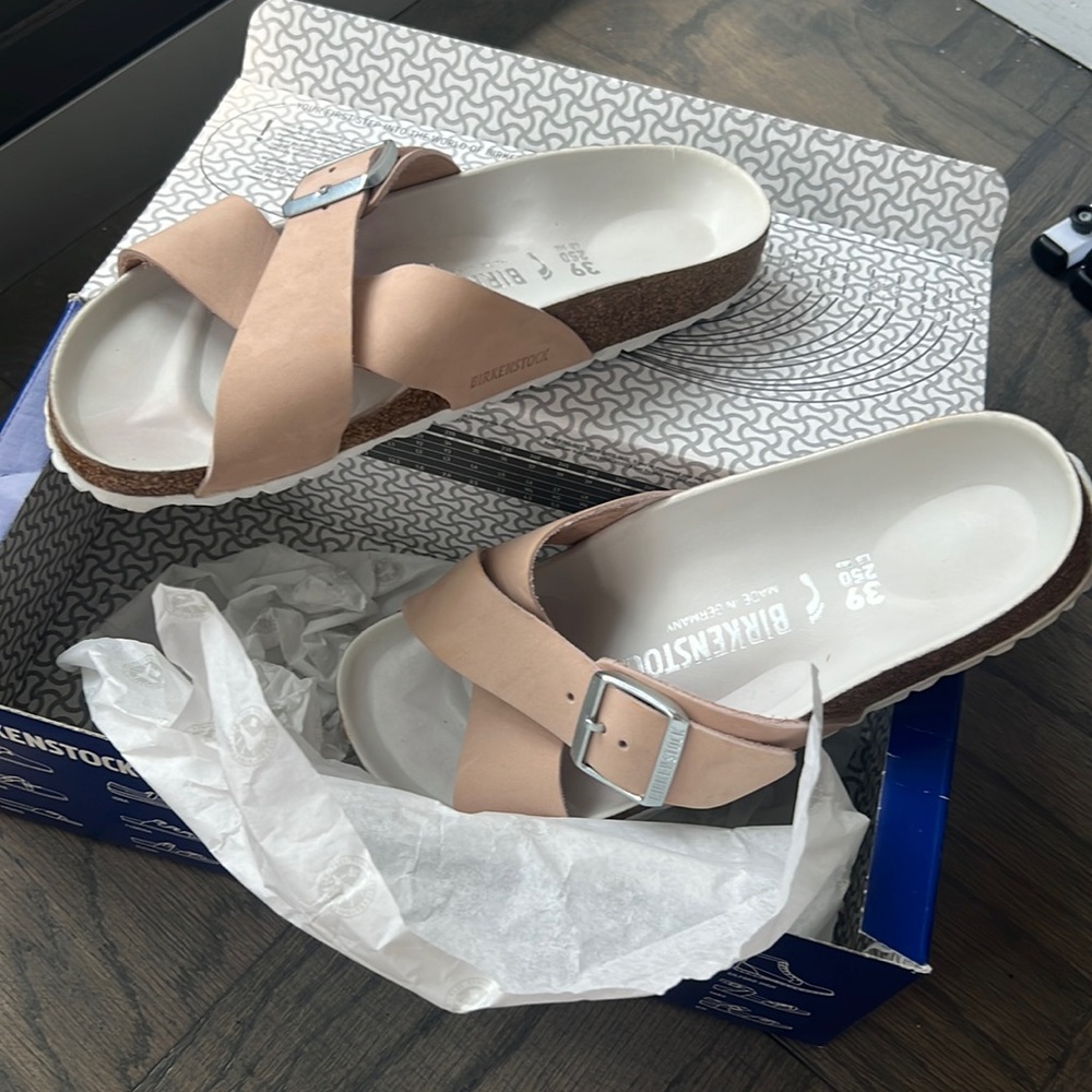 Birkenstock Siena Rose pink white US8 EU39